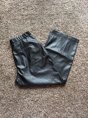 Abercrombie curve love vegan leather pants
